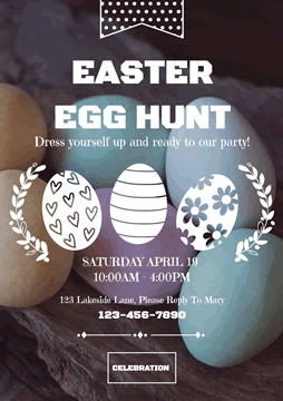 Free Easter Egg Hunt Flyer Designs
